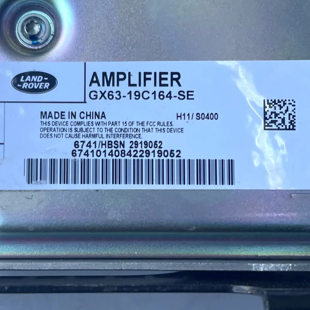 Amplifier Computer Control Module - 2017 Jaguar XF