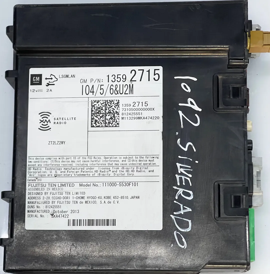 Radio control module - 2014 Chevrolet SILVERADO