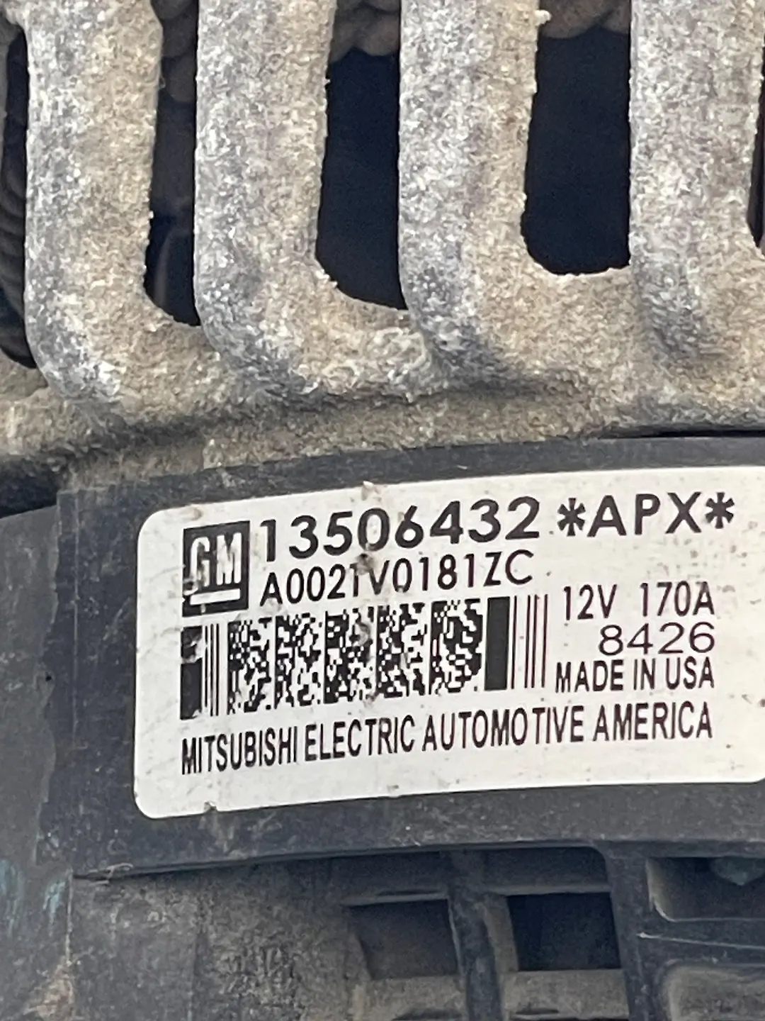 Alternator - 2020 Chevrolet Traverse LT Cloth