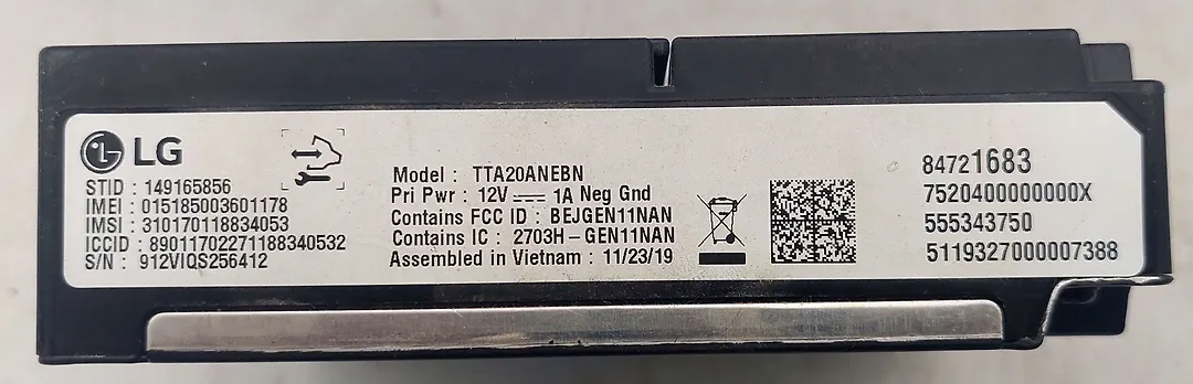 Telematic control module - 2020 Cadillac XT6 Premium Luxury FWD