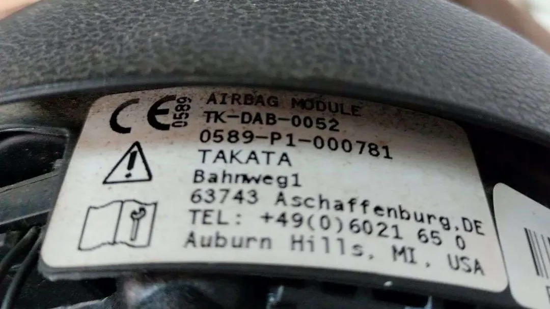 Airbag (Steering) - 2017 Ford Mustang