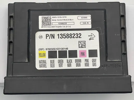 Body Control Module/BCM - 2014 Chevrolet Impala LTZ (2LZ)