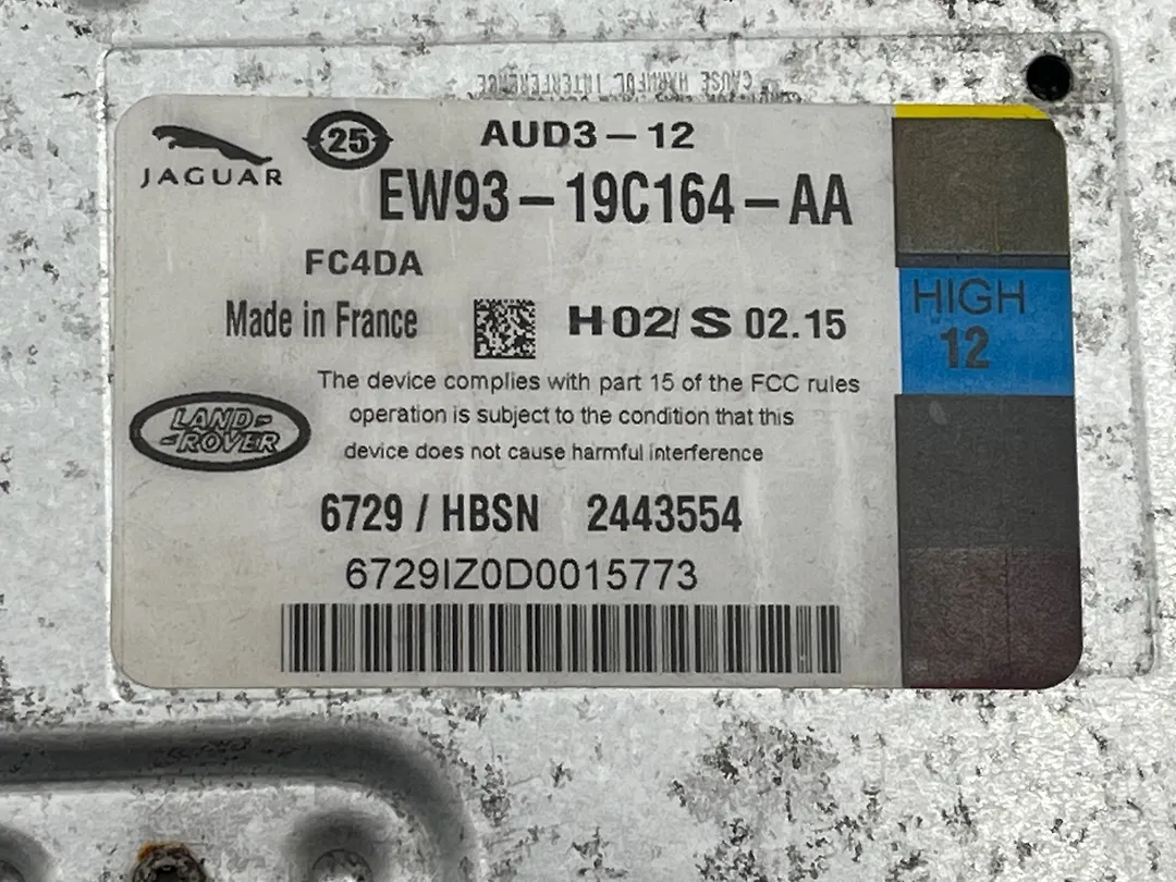 Amplifier Computer Control Module - 2014 Land Rover RANGE ROVER VOGUE