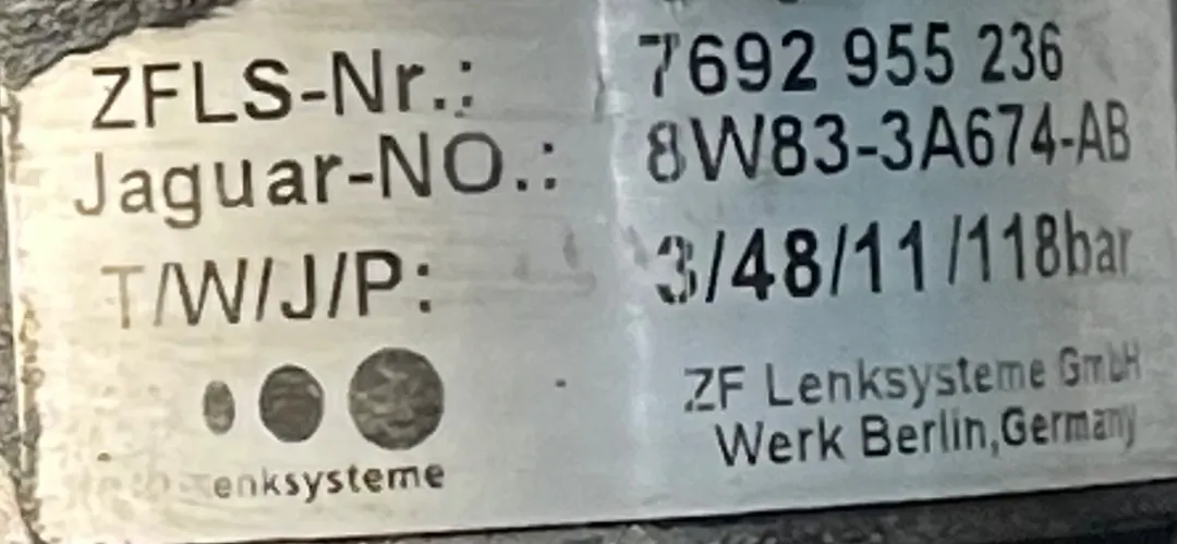 Power steering pump - 2012 Jaguar XJ